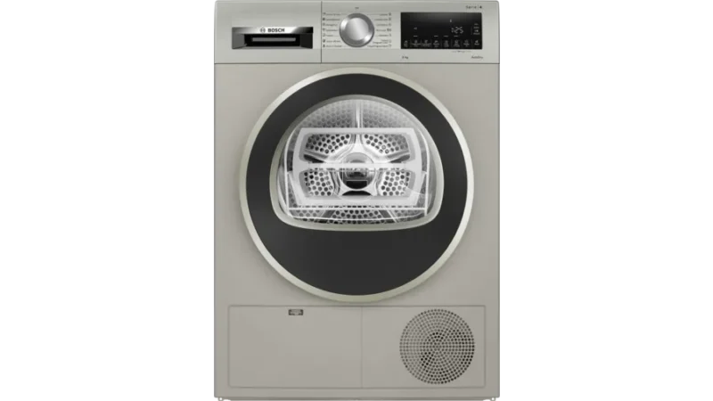 BOSCH - Series 4 condenser tumble dryer 8 kg Silver inox(WPG23108IN)