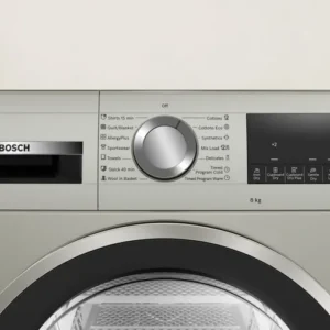 BOSCH - Series 4 condenser tumble dryer 8 kg Silver inox(WPG23108IN)