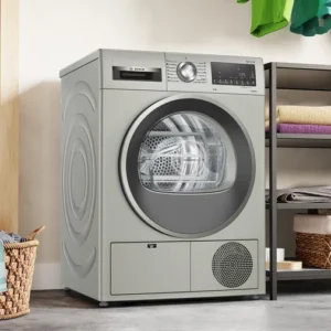 BOSCH - Series 4 condenser tumble dryer 8 kg Silver inox(WPG23108IN)