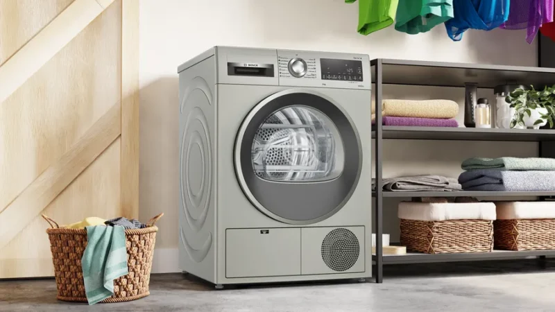 BOSCH - Series 4 condenser tumble dryer 8 kg Silver inox(WPG23108IN)