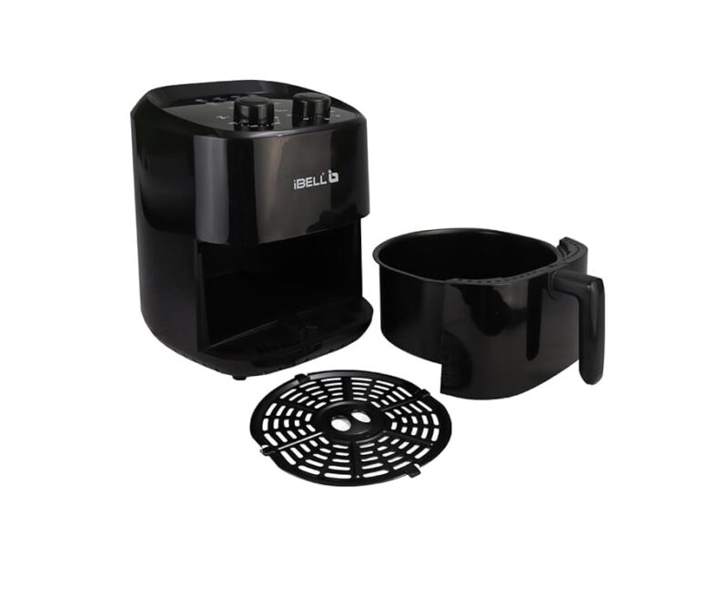 iBELL AF422M Air Fryer 4.2L, Adjustable Temperature, Multiple Cooking Options, 1500W, Elegant Design, 2 Year Warranty (Black)