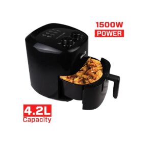 iBELL AF422M Air Fryer 4.2L, Adjustable Temperature, Multiple Cooking Options, 1500W, Elegant Design, 2 Year Warranty (Black)