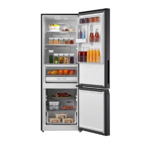 3000000 Toshiba 349L 2 Star Frost Free Inverter Double Door Refrigirator Bottom Freezer(GR-RB423WE-PMI(37), Satin Grey)