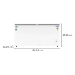 Blue Star 457 Litres 3 Star Double Door Deep Freezer (CF3500MEW/MPW, White)