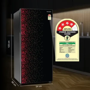 SHARP 193L 4 Star Direct-Cool Single Door Refrigerator I Toughened Glass Door (SJ-G19ST-MR)