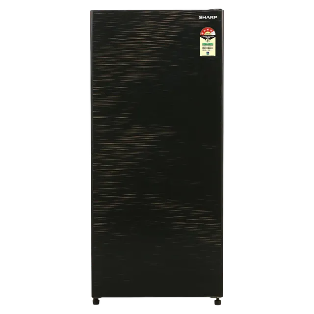 SHARP 175L 4 Star Direct Cool Single Door Refrigerator with Inverter Compressor (SJ-G19ST-BK, Black)