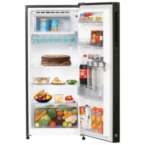 SHARP 175L 4 Star Direct Cool Single Door Refrigerator with Inverter Compressor (SJ-G19ST-BK, Black)