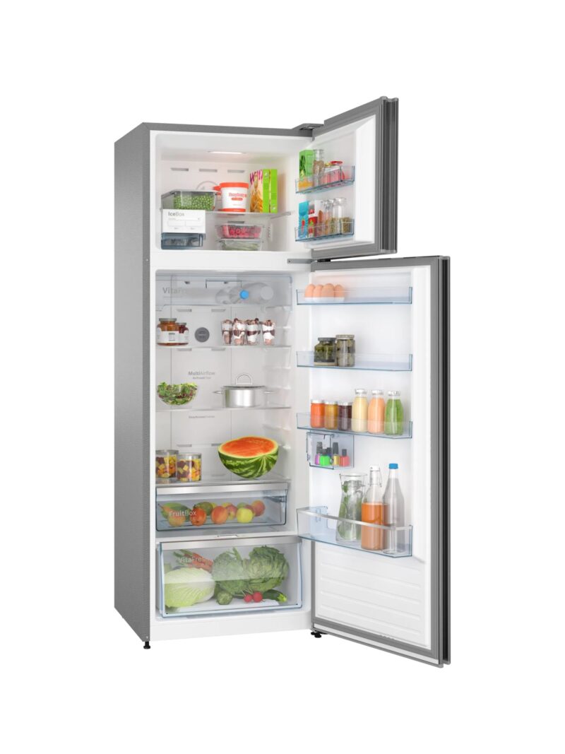 BOSCH 368 Litres 3 Star Frost Free Double Door Refrigerator(CTC39K03NI, Smoky Steel)