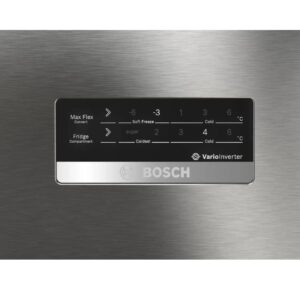 Bosch MaxFlex Convert 332L Inverter Frost Free Triple Door Refrigerator (CMC33K05NI, Black Steel)