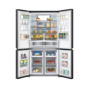 TOSHIBA 650 L Frost Free French Door Bottom Mount Convertible Refrigerator(GR-RF646WE-PGI(24), Blue Glass)