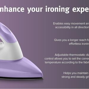 USHA EI Armor 1100 W Dry Iron With Black Weilburger Soleplate (Purple),