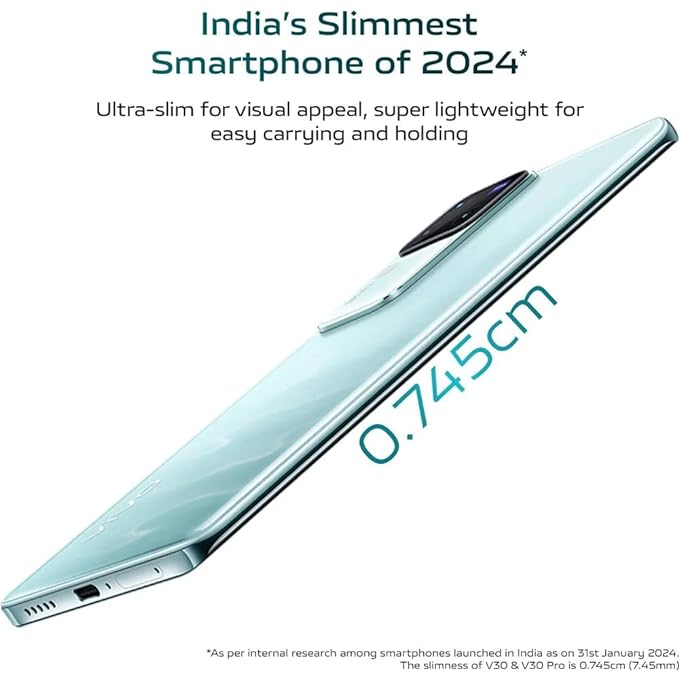 Vivo V30 5G Smartphone, 8GB RAM 128GB Storage,