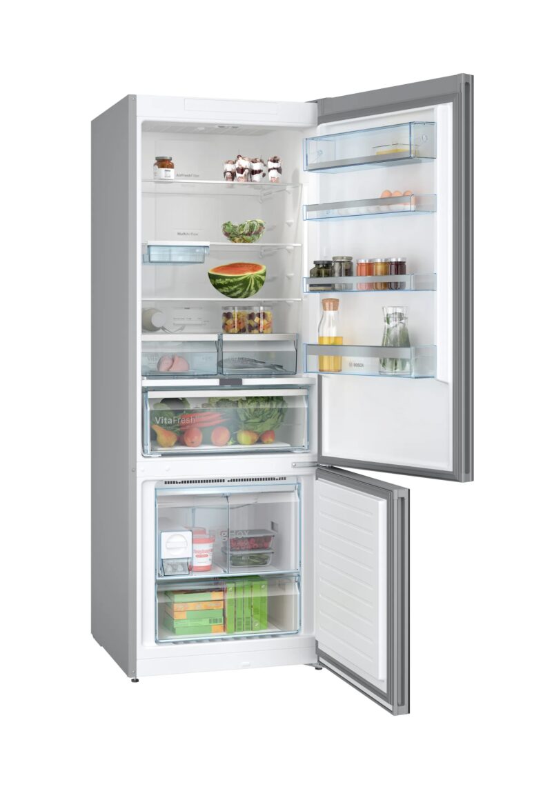 BOSCH  559 Litres 2 Star Frost Free Double Door Bottom Mount Refrigerator(KGN56LB42I, Black)