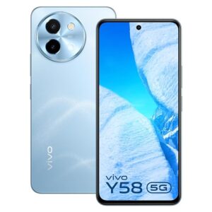 vivo Y58 5G (Himalayan Blue, 8GB RAM, 128GB Storage)