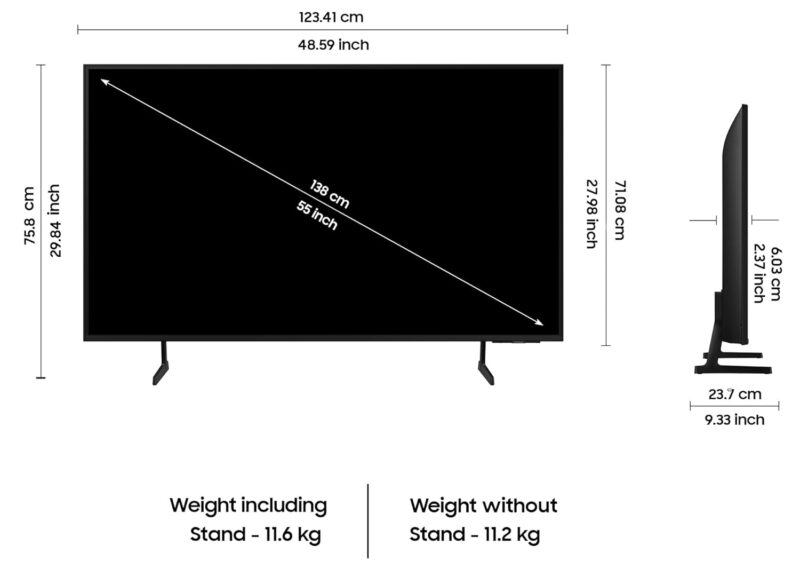 61VeAblcxEL._SL1500_ (1) Samsung 138 cm (55 inches) 4K Ultra HD Smart LED TV UA55DU7700KLXL