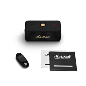 Marshall Emberton II 20 W Wireless Bluetooth Portable Outdoor Speaker (Black & Brass)