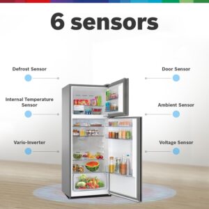 Bosch 243L 3 Star Frost Free Refrigerator, Convertible(CTC27S031I, Silver Inox))