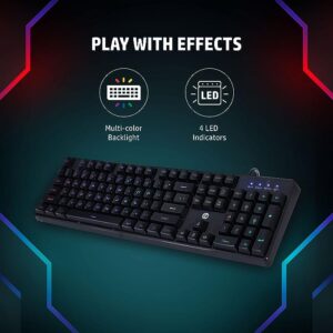 HP K300 Backlit Membrane Wired Gaming Keyboard