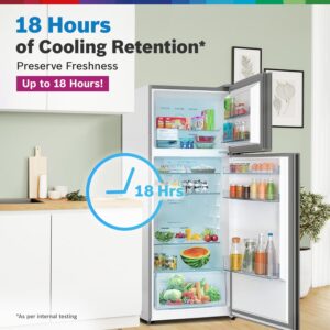 Bosch 243L 3 Star Frost Free Refrigerator, Convertible(CTC27S031I, Silver Inox))