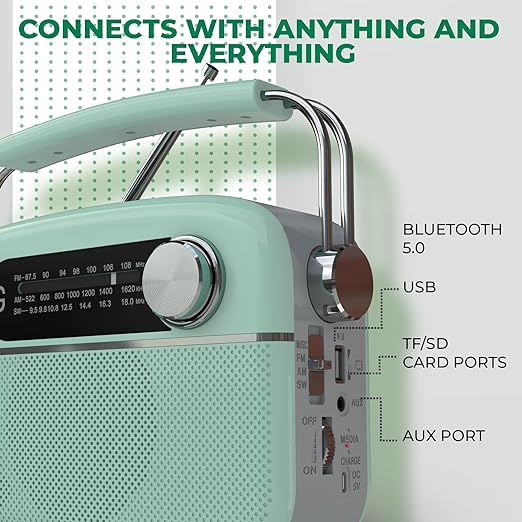 iGear Evoke Retro Modern style Radio and MP3 player