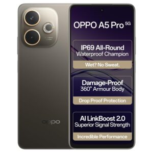 OPPO A5 Pro 5G (Mocha Brown, 8GB RAM, 128GB Storage)
