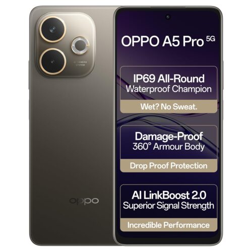 OPPO A5 Pro 5G (Mocha Brown, 8GB RAM, 128GB Storage)
