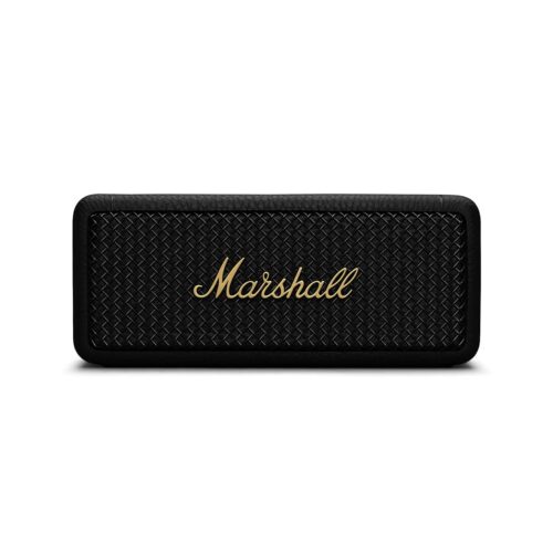 Marshall Emberton II 20 W Wireless Bluetooth Portable Outdoor Speaker (Black & Brass)