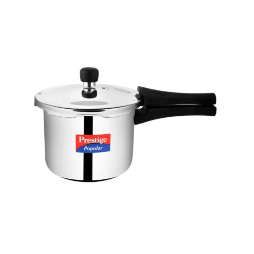 Prestige Popular Stainless Steel Outer Lid Pressure Cooker, 3 Litres, Silver