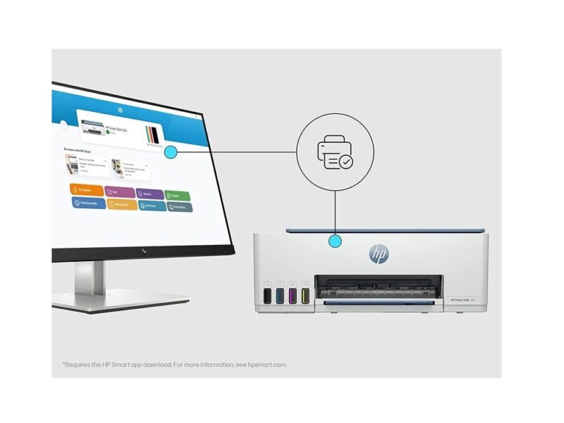 HP Color Smart Tank All-in-One 525 MFP A4 Printer - (1F3W3A)