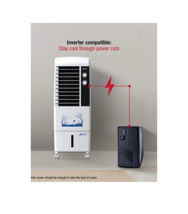 Kenstar GLAM 15 Litres Honey Comb Tower Cooler (White)