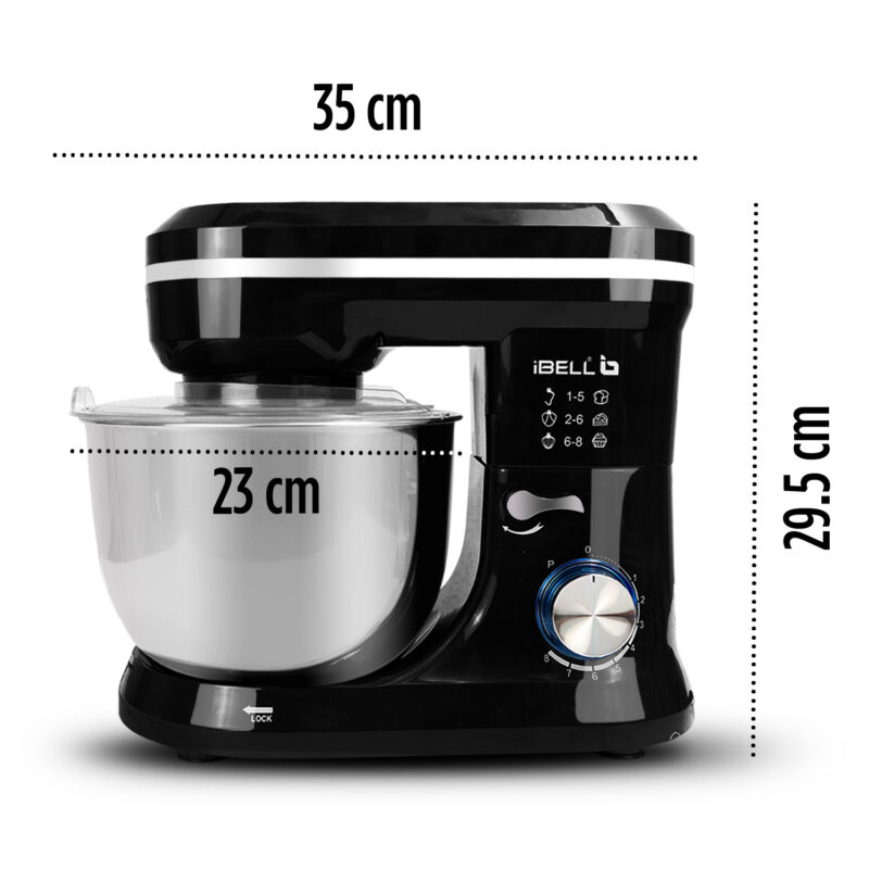 iBELL 4500MPLUS Stand Mixer with Tilt-up Head, 100% Copper Motor