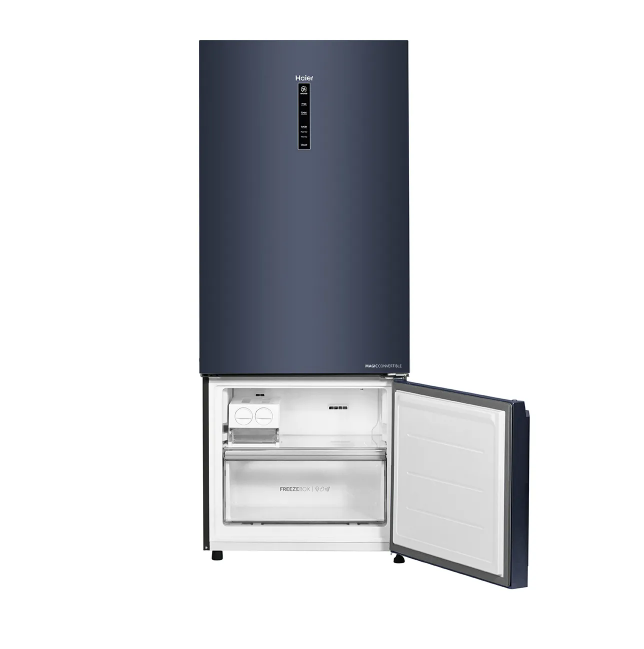 Haier 445 L, 2 Star, Convertible 14-in-1 Triple Inverter & Fan Motor Technology, with Display Frost Free Double Door Refrigerator (HRB-4952BGK-P )
