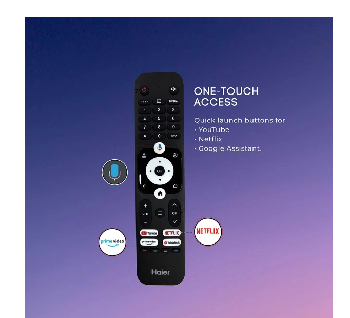 Haier 50"Inch 4K Google TV  With Google Assistant