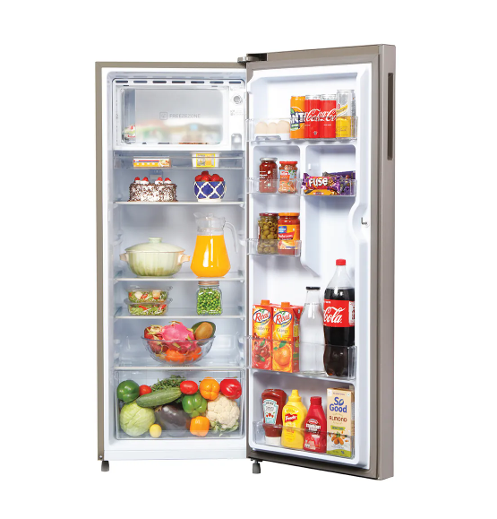 Haier 215 L, 3 Star, Inox Steel Finish Direct Cool Single Door Refrigerator (HRD-2353BIS-P)