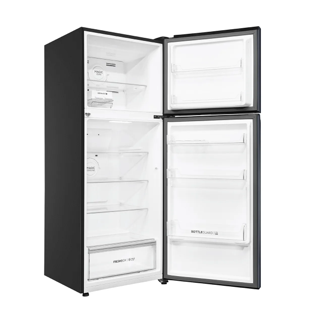 Haier 328L, 2 Star,Double Door, Graphite Black Finish Top Mount Frost Free Refrigerator (HRF-3782BGK-P)