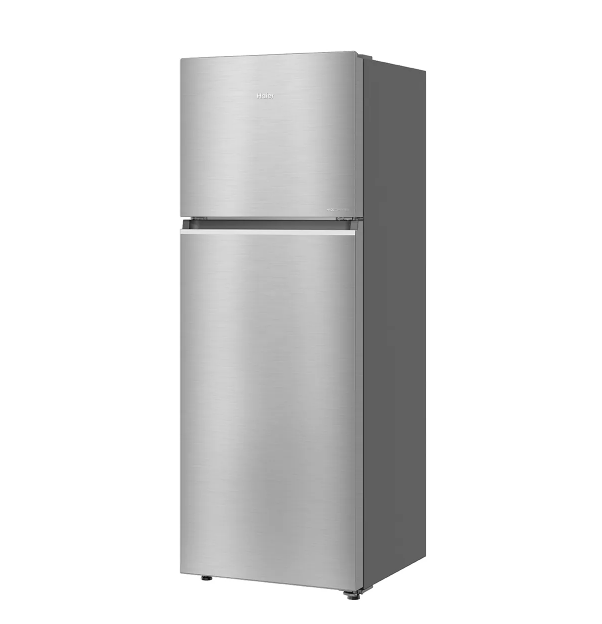 Haier 358L, 3 Star, Double Door,Inox Steel Finish Top Mount Frost Free Refrigerator (HRF-4083BIS-P)