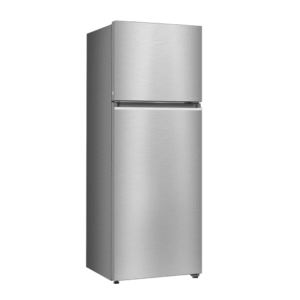 Haier 358L, 3 Star, Double Door,Inox Steel Finish Top Mount Frost Free Refrigerator (HRF-4083BIS-P)
