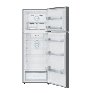 Haier 358L, 3 Star, Double Door,Inox Steel Finish Top Mount Frost Free Refrigerator (HRF-4083BIS-P)