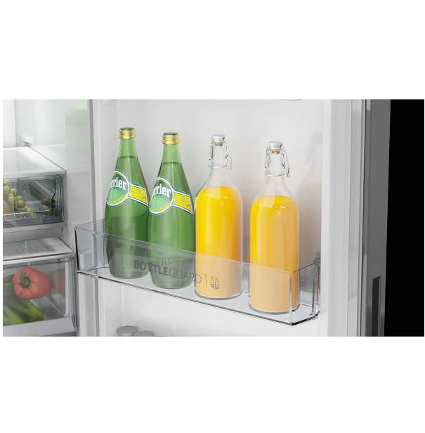Haier 358L, 3 Star, Double Door,Inox Steel Finish Top Mount Frost Free Refrigerator (HRF-4083BIS-P)