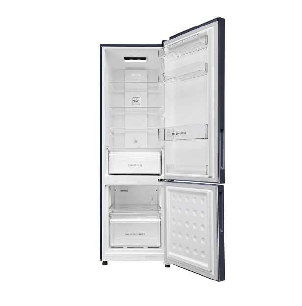 Haier 265L, 2 Star, Double Door,Graphite Black Finish, Bottom Mounted Frost Free Refrigerator (HRB-3152BGK-P)