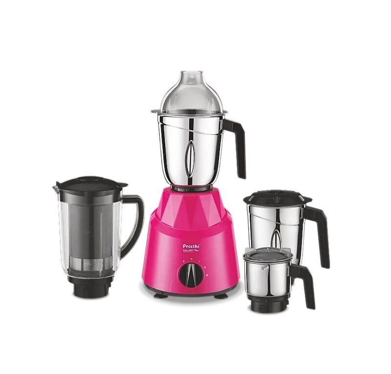 Preethi Galaxy Plus Mixer Grinder750 Watt, 4 Jar (BLACK)