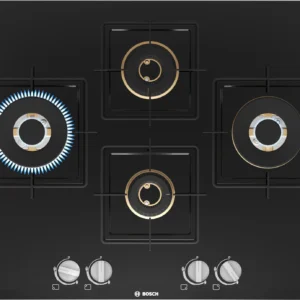 Series 6 Gas hob 75 cm Tempered glass, Black (PNI7B6F10I)