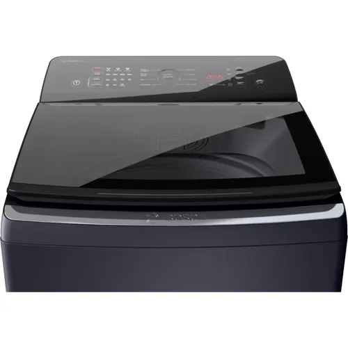 Bosch 8 KG Fully Automatic Top Load Washing Machine | PowerWave Wash System | Stain Removal | Reload Function | 680RPM Spin Speed (WOE802B7IN, Black)