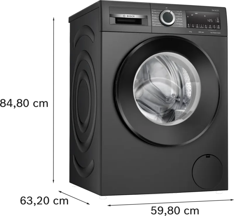 Series 6 washing machine, front loader 9 kg 1400 rpm