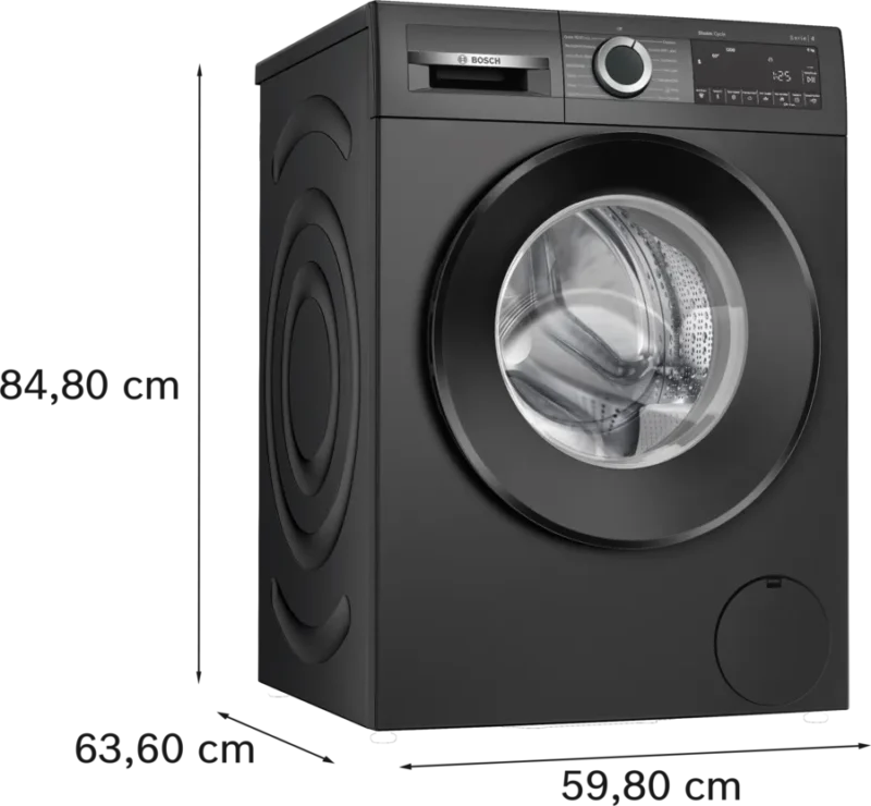 Series 4 washing machine, front loader 8 kg 1200 rpm