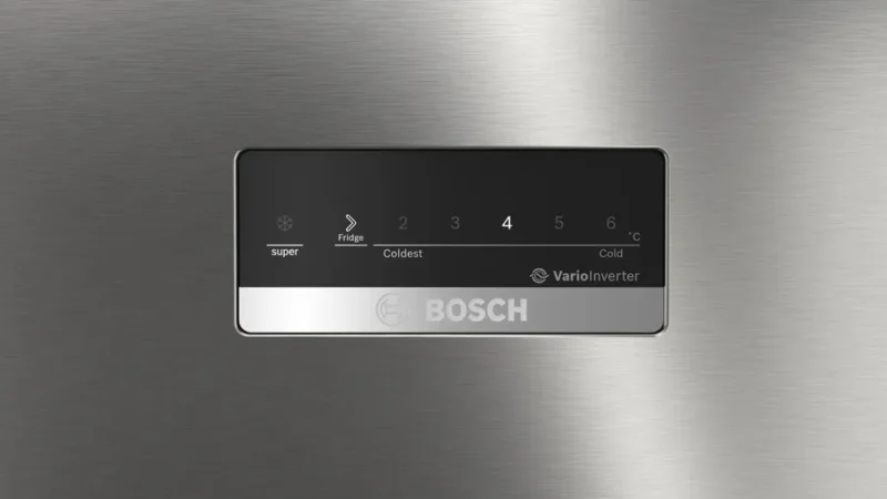 BOSCH Series 4 free-standing fridge-freezer with freezer at top 168 x 60.5 cm