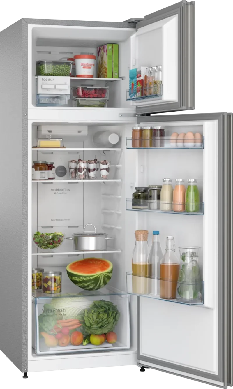 BOSCH Series 4 free-standing fridge-freezer with freezer at top 168 x 60.5 cm