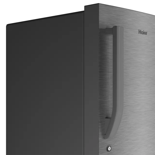268203_11_muulmb (1) Haier 190 Litres 3 Star Direct Cool Single Door Refrigerator with Diamond Edge Freezing Technology (HRD-2103CBS-P, Brushline Silver)
