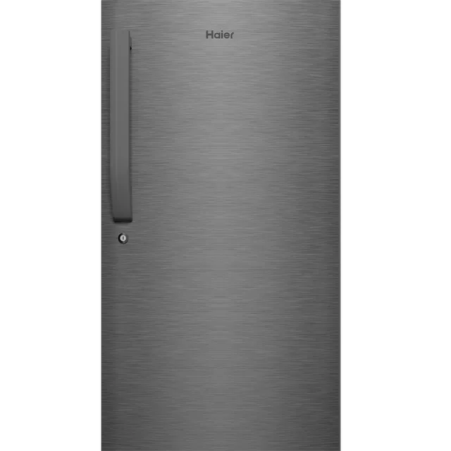 268203_13_yprz9n Haier 190 Litres 3 Star Direct Cool Single Door Refrigerator with Diamond Edge Freezing Technology (HRD-2103CBS-P, Brushline Silver)