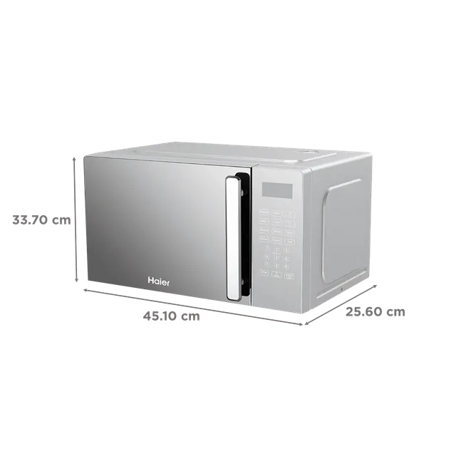 306939_1_sldwem Haier HIL2001CSSH 20L Convection Microwave Oven with 66 Autocook Menu (Silver)
